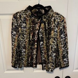 St. John Black and Gold Patterned Jacket